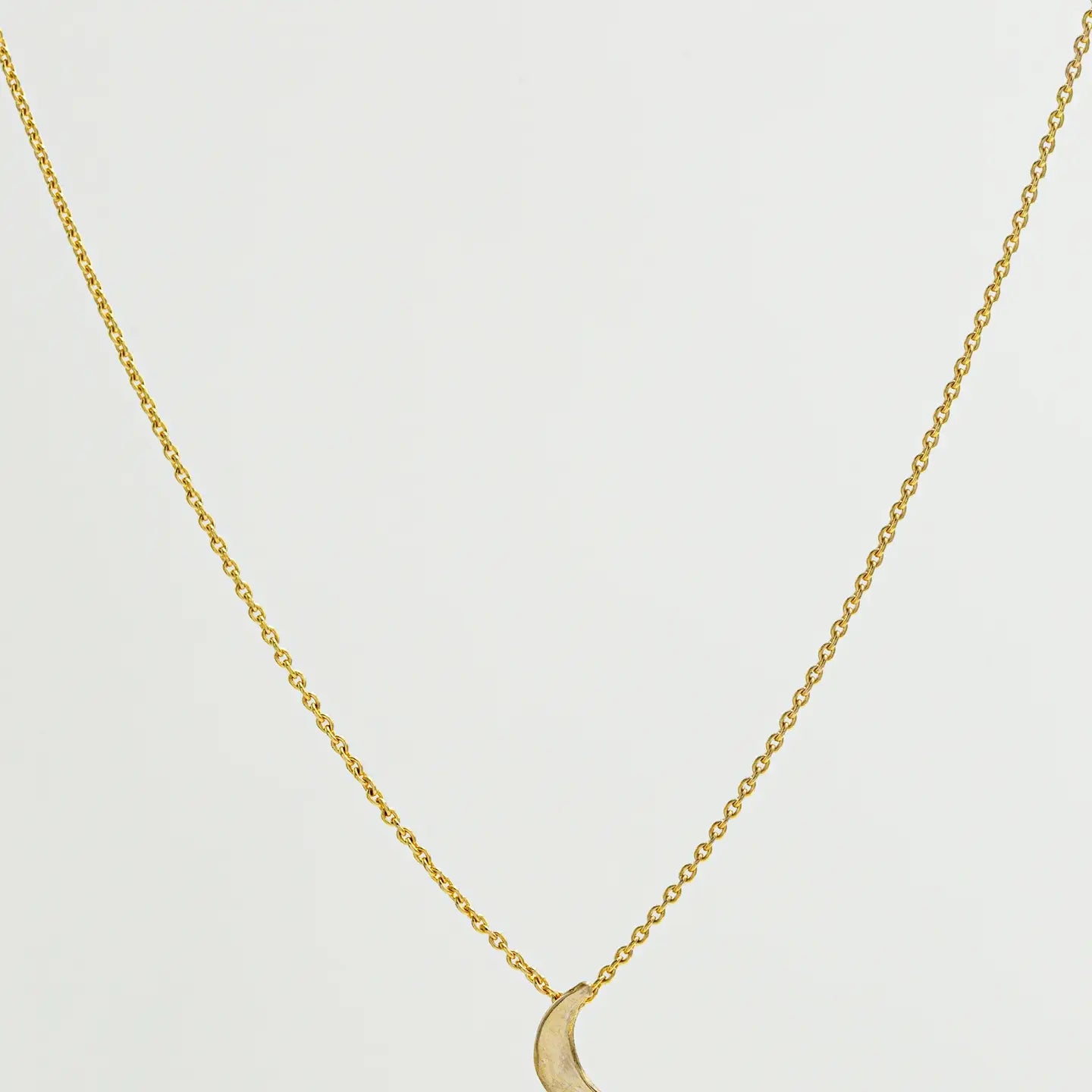 10k Crescent Necklace