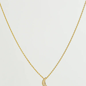 10k Crescent Necklace