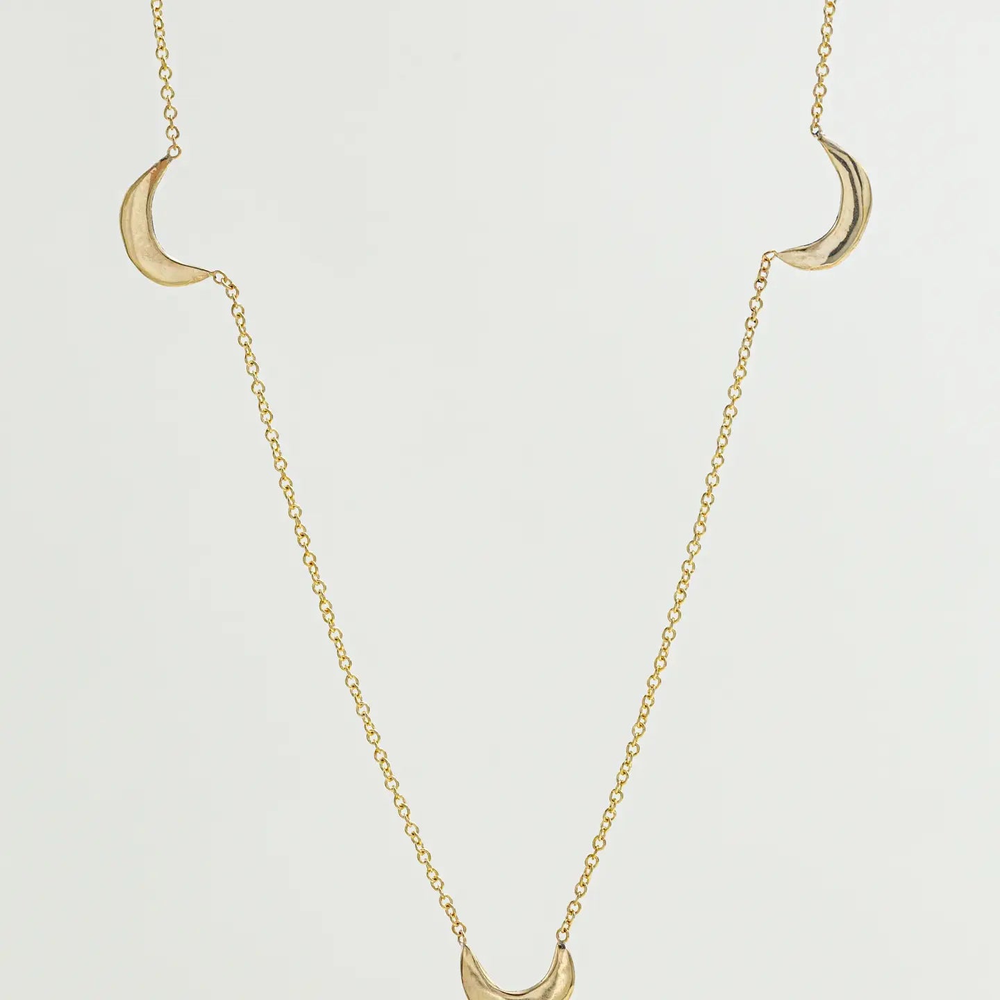 10k Triple Luna Necklace