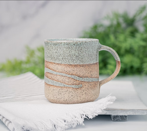 Handmade Coffee Mug - Organic Design