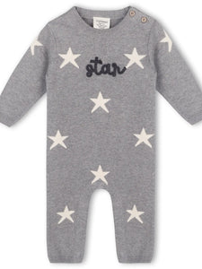 Organic Cotton Star Jacquard Knit Baby Jumper