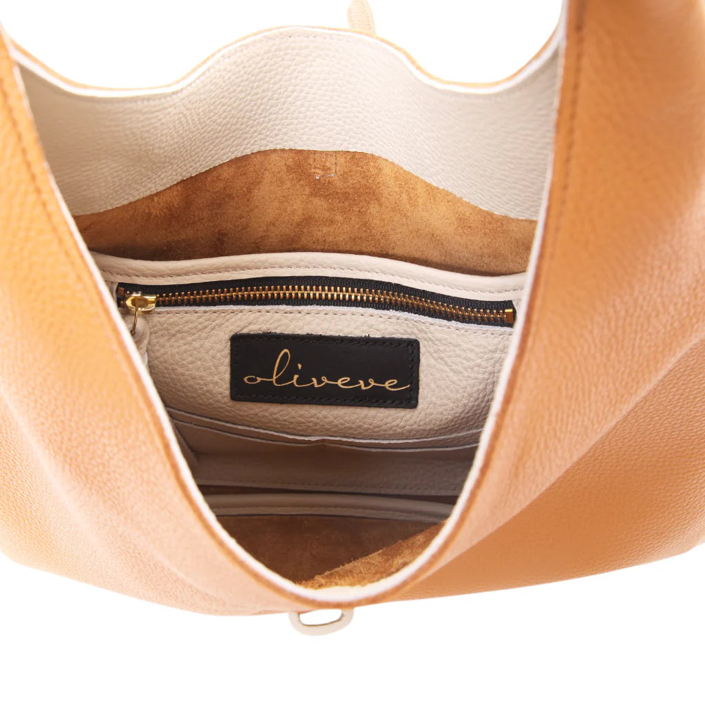 Arden Hobo - Miel and Lamb Italian Buffalo Cowhide