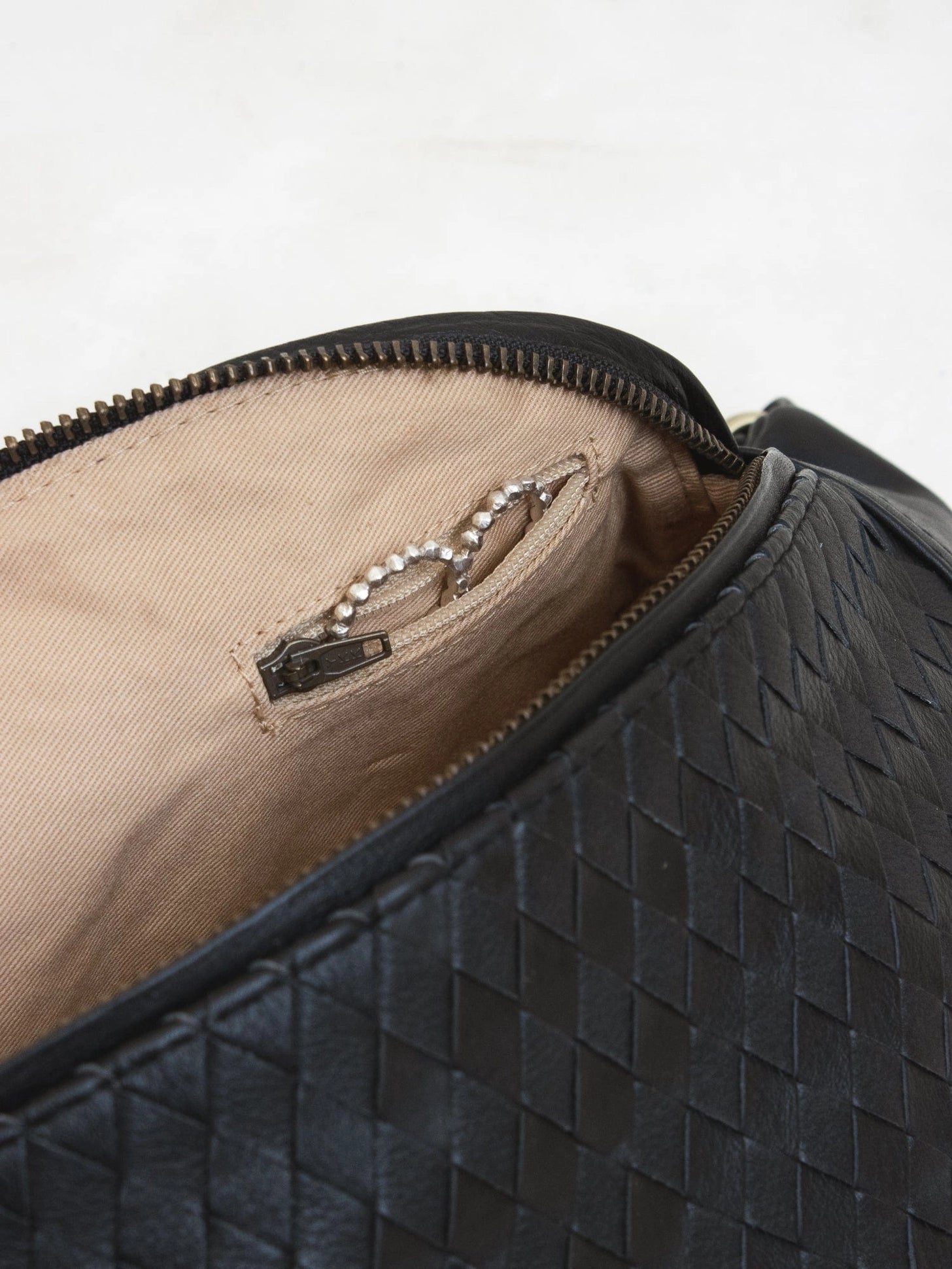 Woven Atlas Crossbody Bag - Black