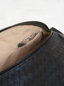 Woven Atlas Crossbody Bag - Black