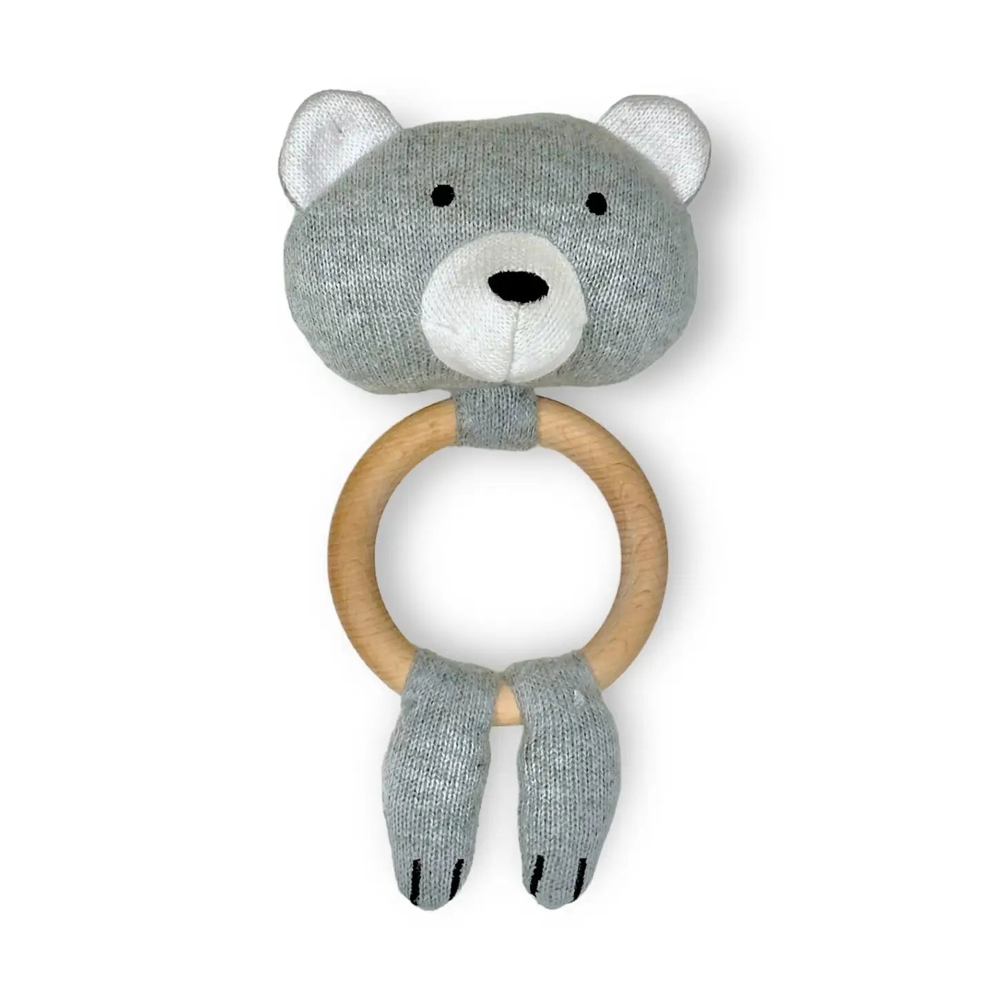 Bear Baby Tetthing Ring + Rattle