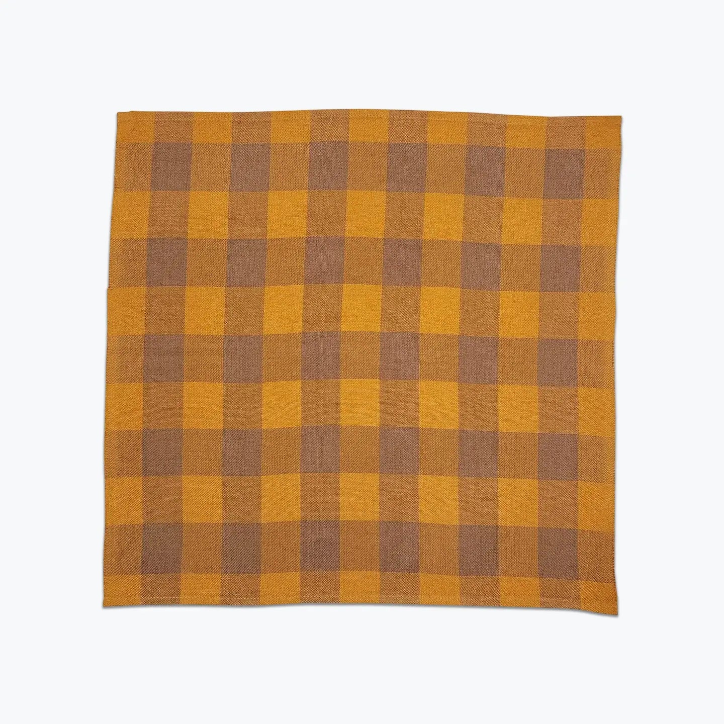 Big Gingham Napkin - Turmeric