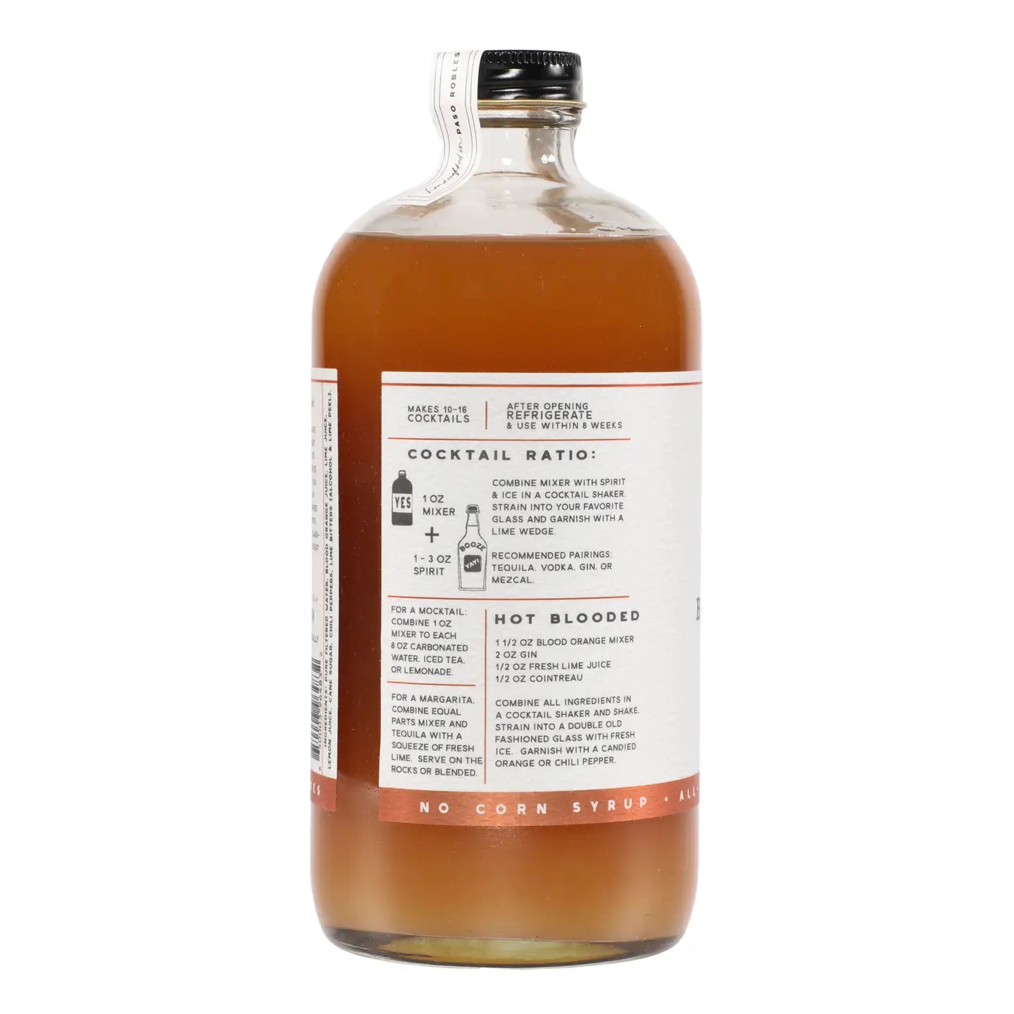 Blood Orange + Chili Pepper Cocktail Mixer