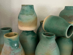 Hand-crafted Turquoise Bud Vase