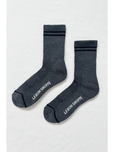 Boyfriend Socks - Charcoal