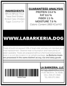 All Natural Dog Treats - Brisket