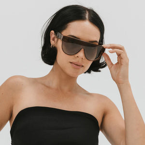Britt Shield Sunglasses - Amber