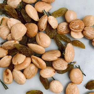 Candied Rosemary Raisin Marcona Almond Cocktail Nut Mix