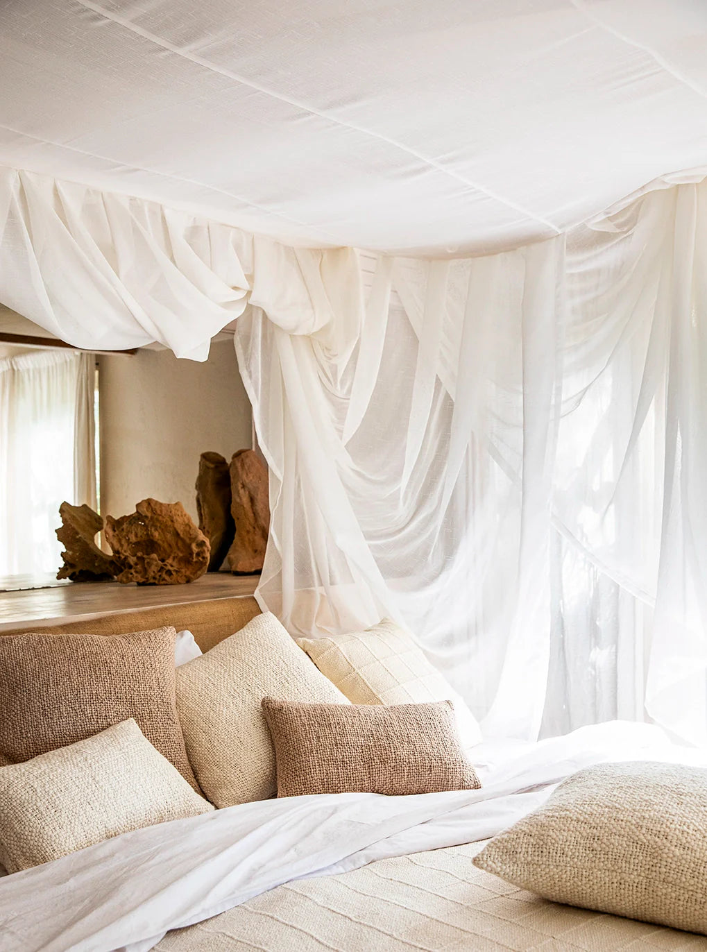 Caral Flame Lumbar Pillow - Nogal