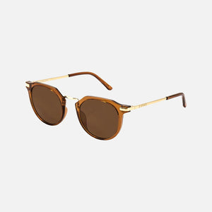 Frankie Gloss Crystal Tobacco Gold Metal Frame
