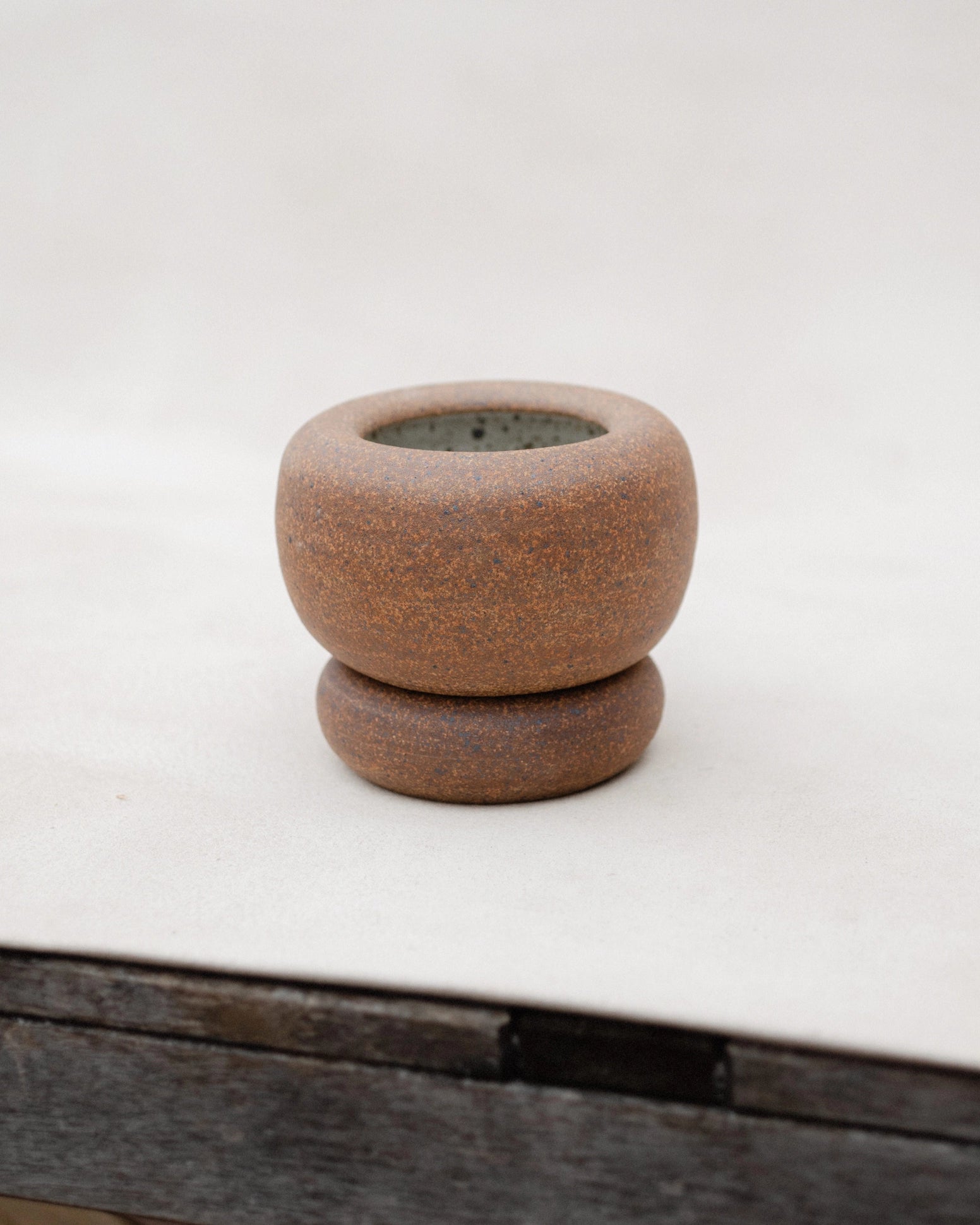 Hand-crafted Ceramic Planter - Desert Brown