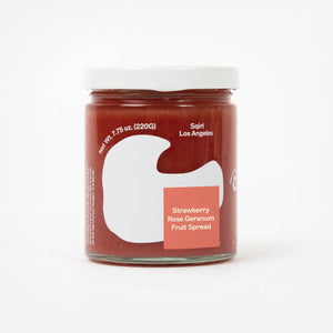 Certified Organic Strawberry + Rose Geranium Fruit Spread