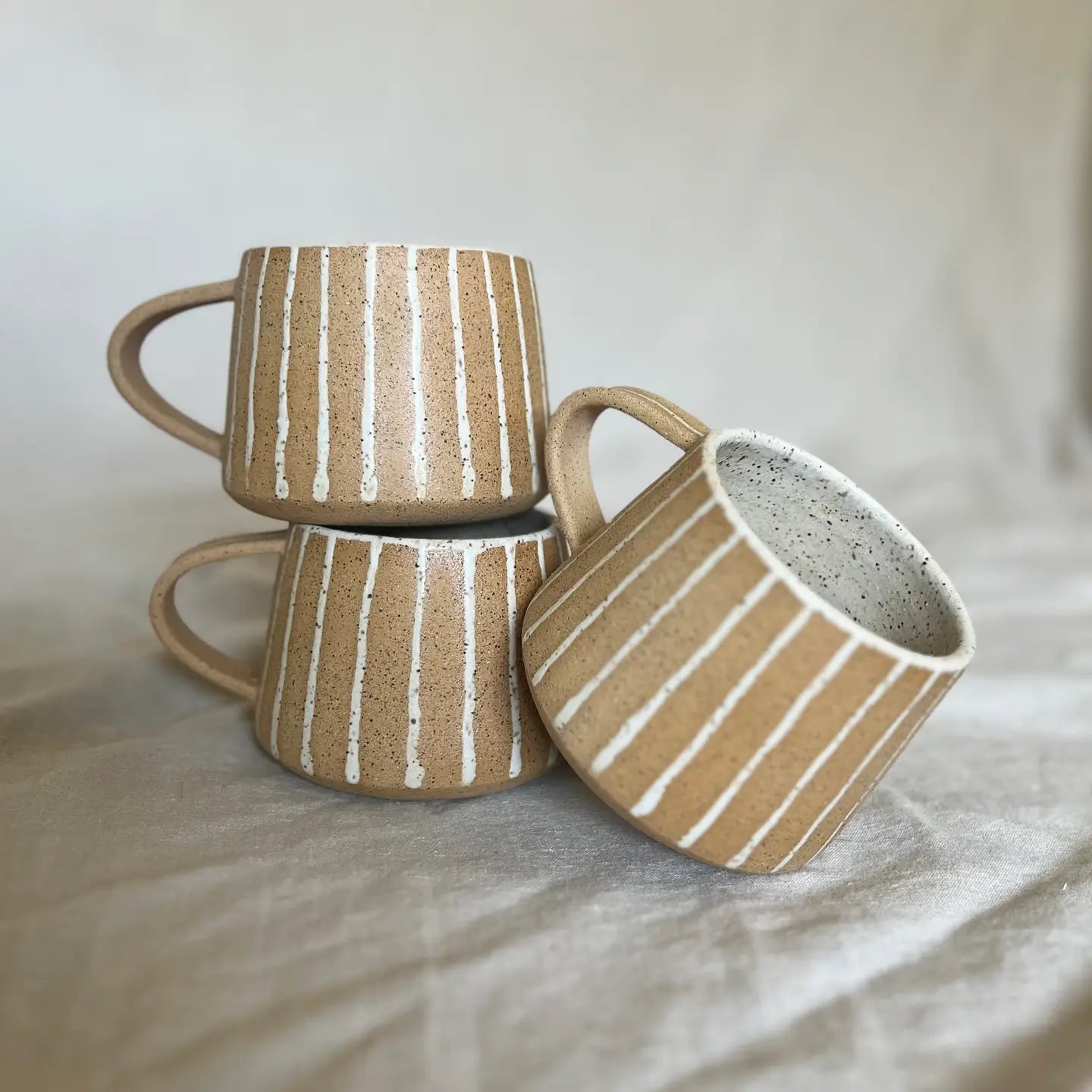 Cream Line Mug