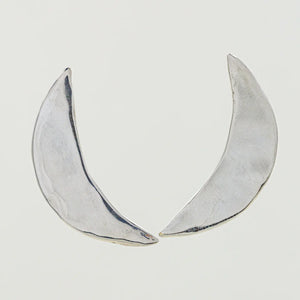 Sterling Crescent Studs - Small
