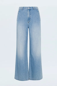 Dalia High Rise Wide Leg Jeans - Palo Alto