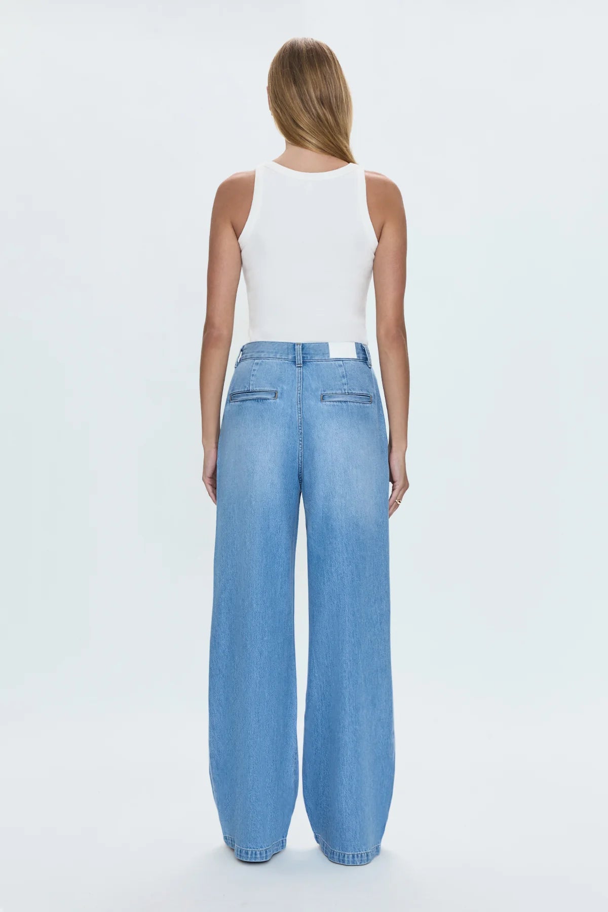 Dalia High Rise Wide Leg Jeans - Palo Alto