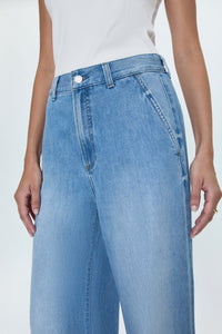 Dalia High Rise Wide Leg Jeans - Palo Alto