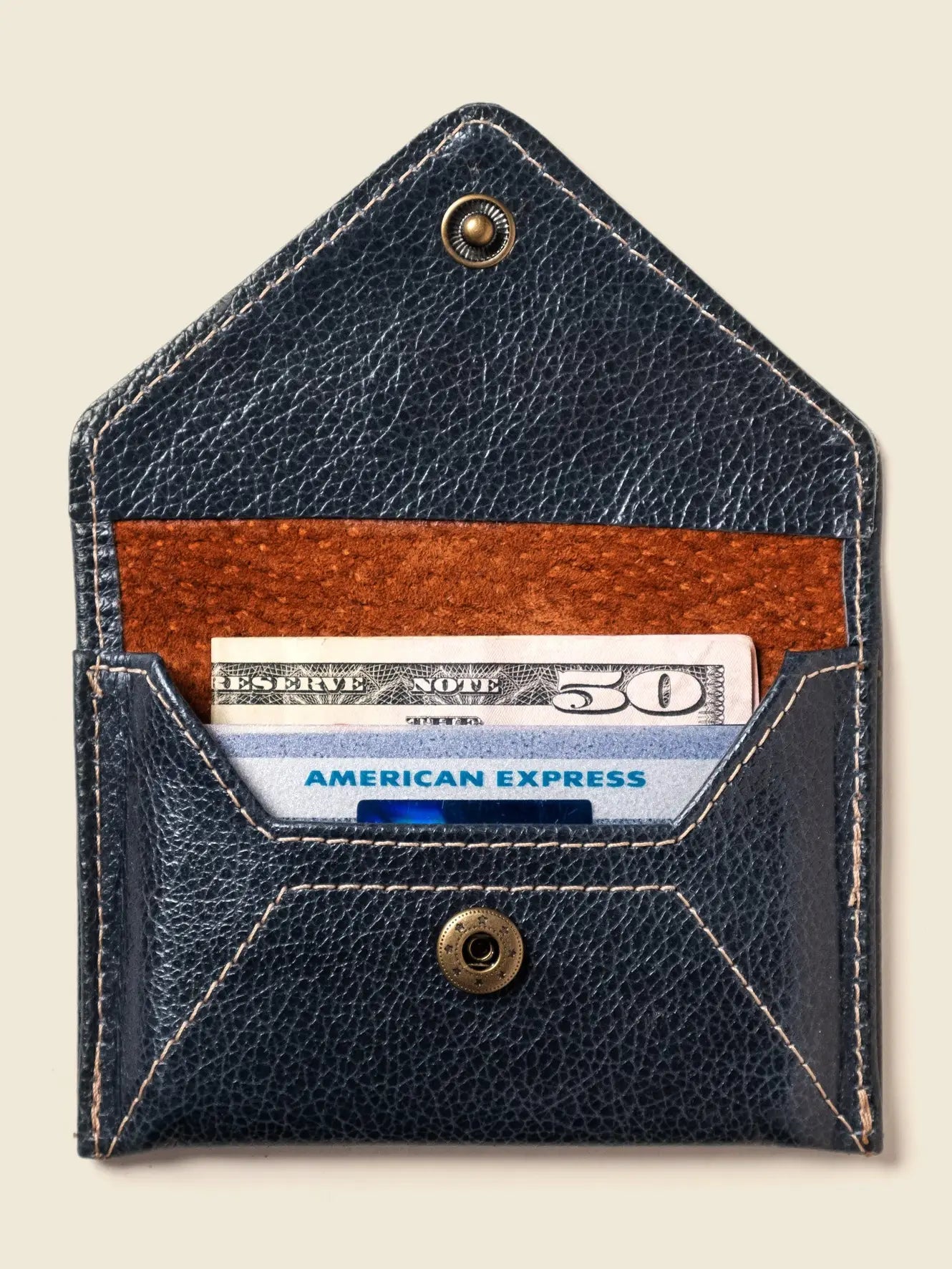 Mini Envelope Wallet - Deep Ocean Blue