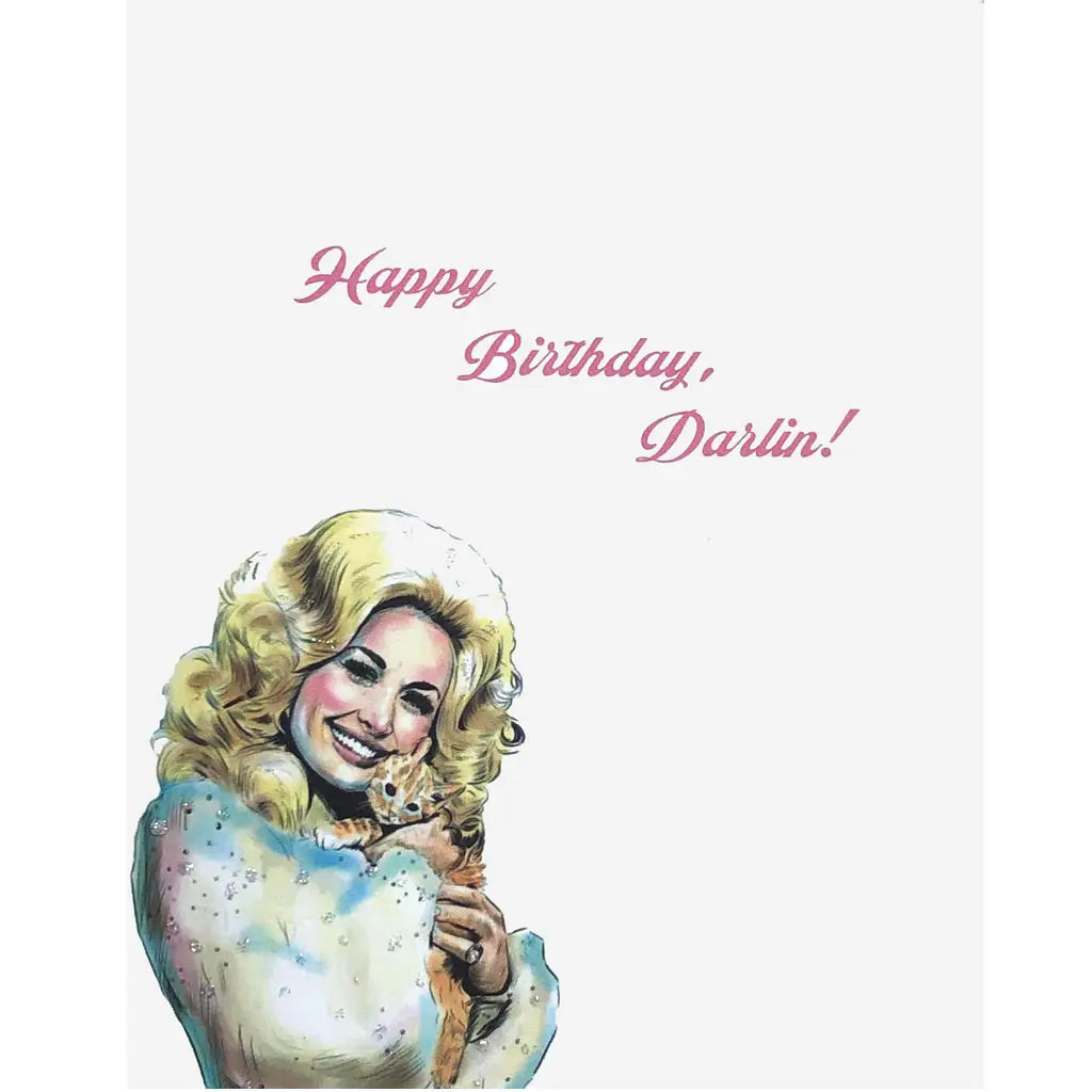 Hello Darlin' Dolly Parton Birthday Card