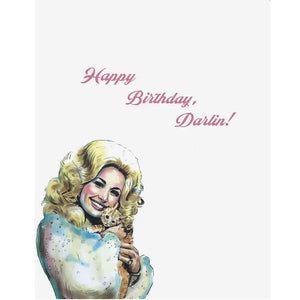 Hello Darlin' Dolly Parton Birthday Card