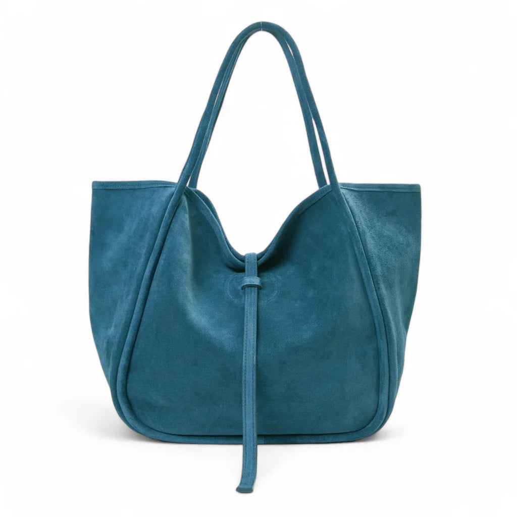 Ellis Hobo Tote - Aegean Italian Suede Leather