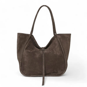 Ellis Hobo Tote - Ganache Italian Suede Leather