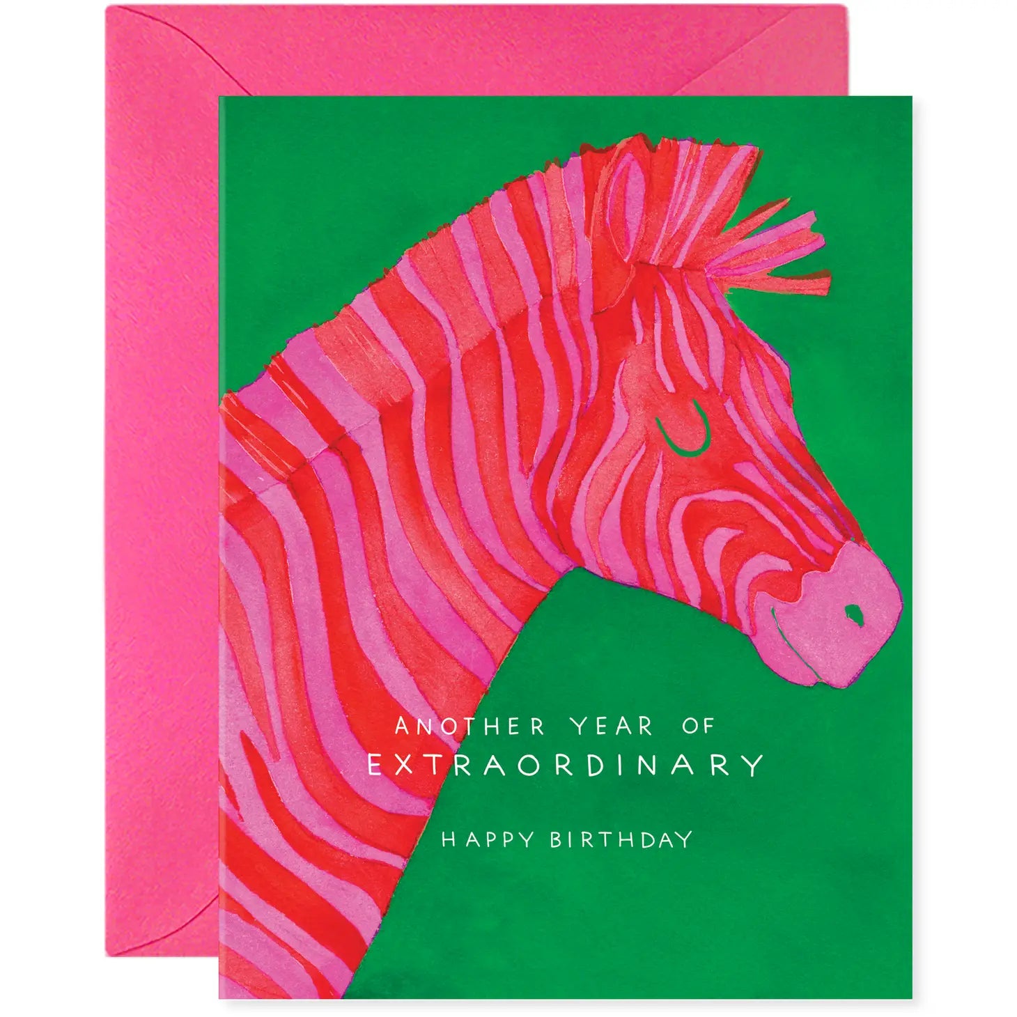 Extraordinary Zebra Birthday Card