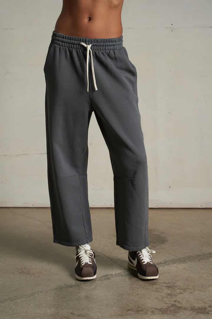 Fallon Fleece Barrel Sweatpant - Charcoal