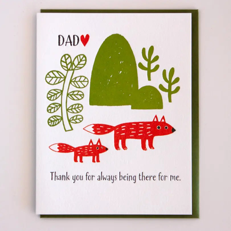 Father's Day Foxes Card