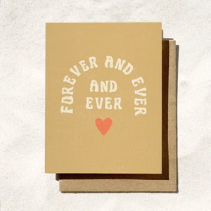 Forever And Ever Wedding Card