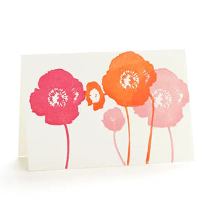 Four Poppies Notecard Set