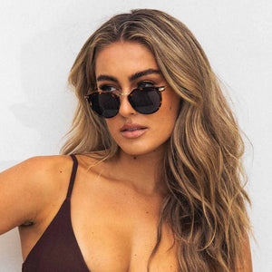 Frankie Gloss Tortoise Gold Metal Frame