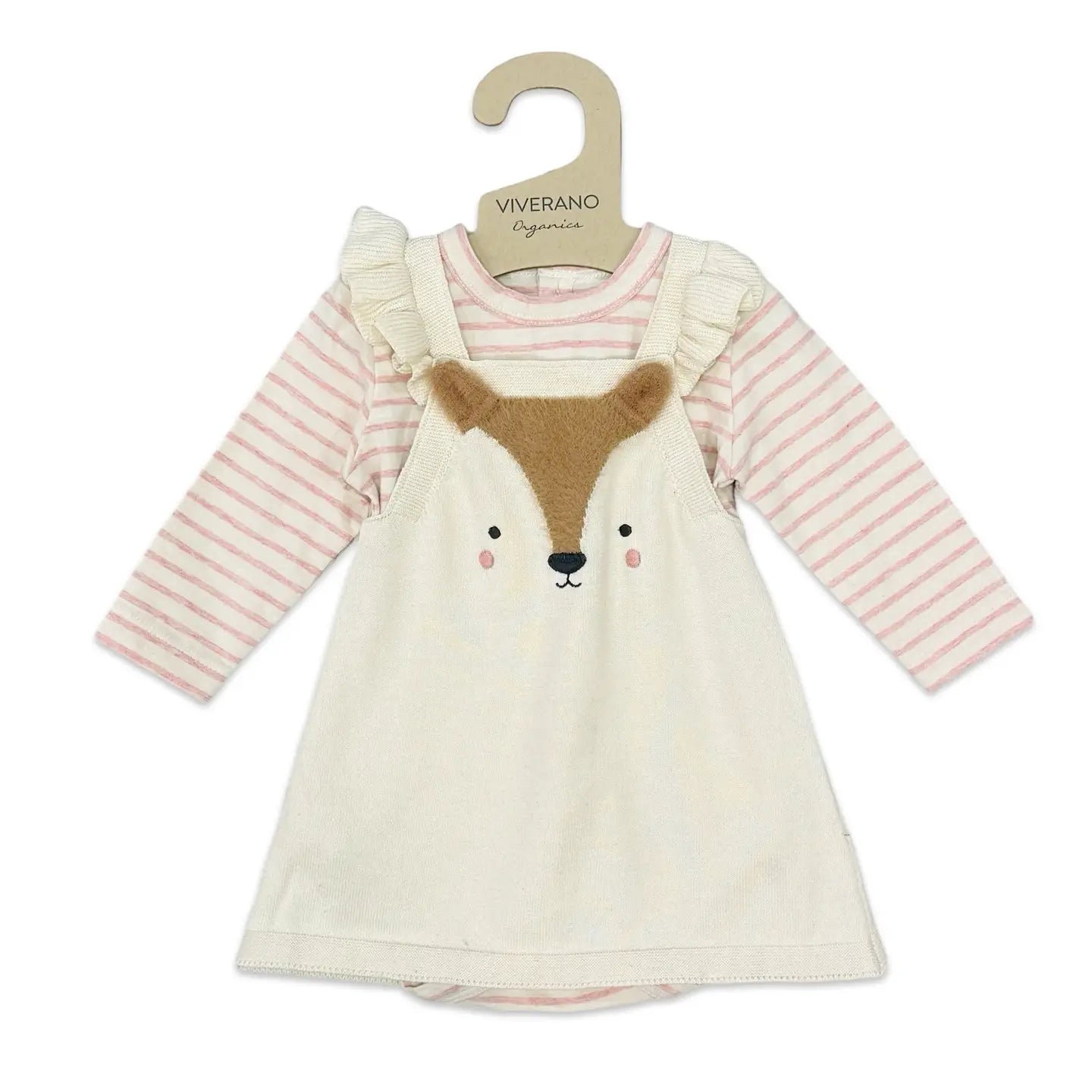 Furry Fox Organic Cotton Knit Dress Set
