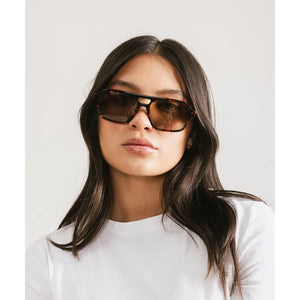 Beau Aviator Sunglasses - Dark Tortoise
