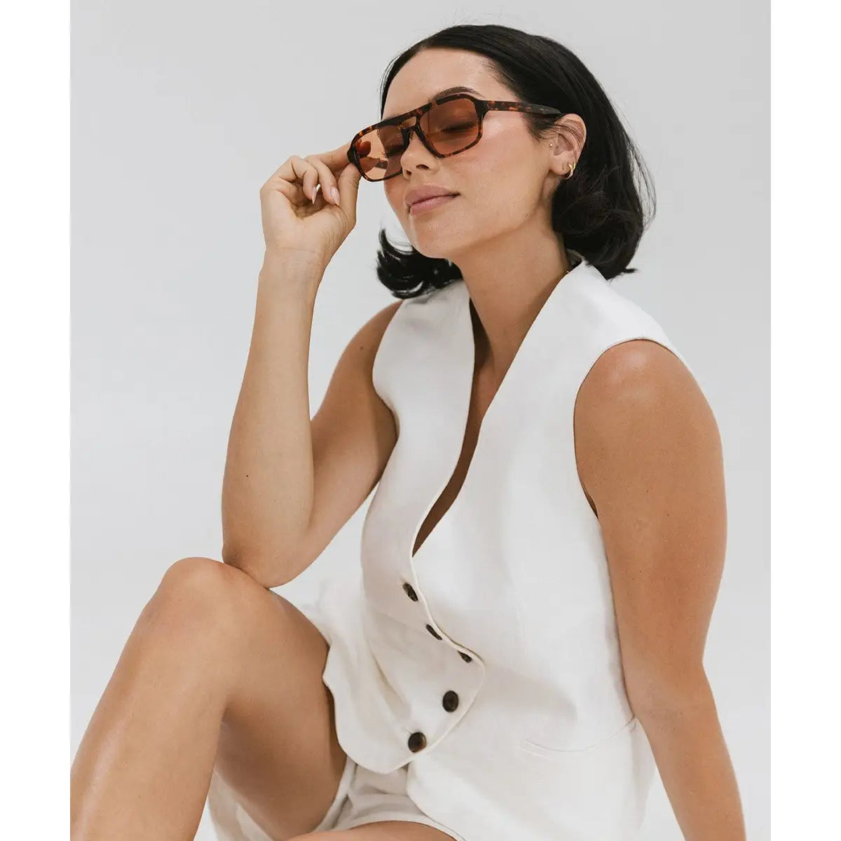 Beau Aviator Sunglasses - Tortoise