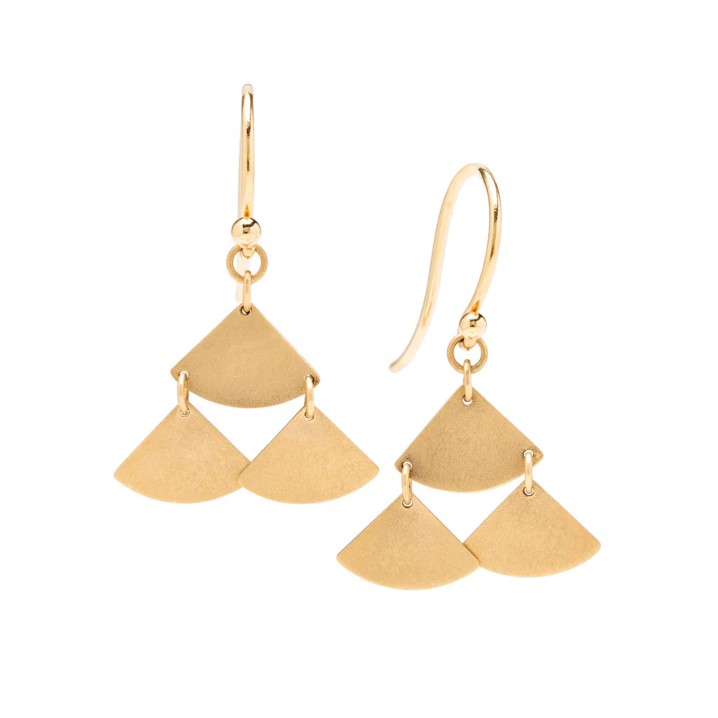 Gingko Bold Tiered Drop Earrings