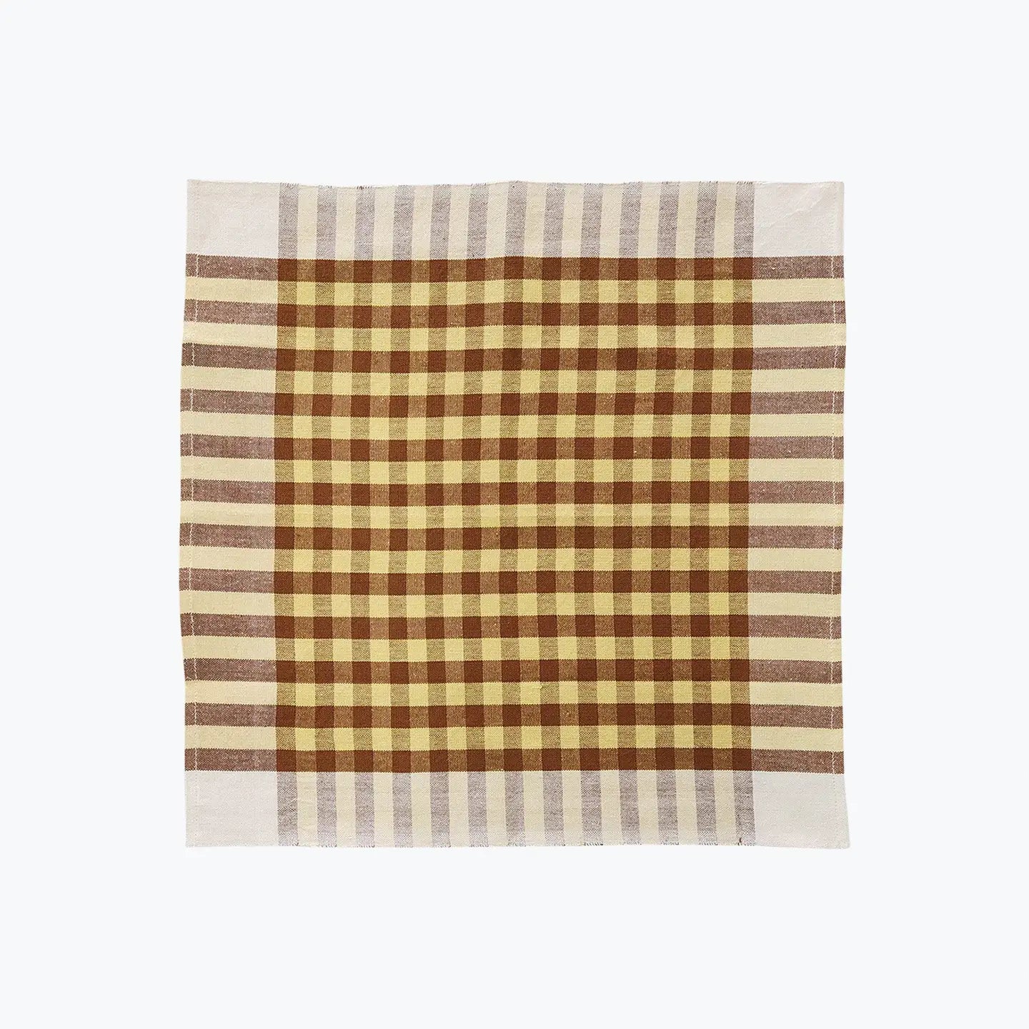 Grid Napkin Pair - Pineapple