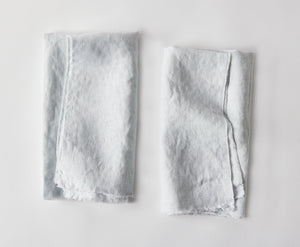 Hand-sewn Linen Napkins - Fog