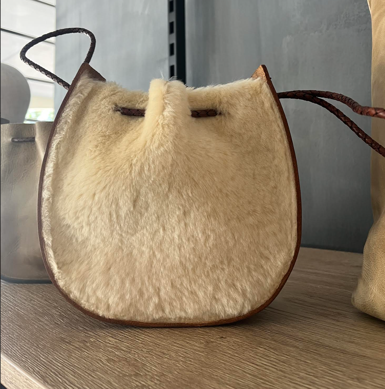 Joi Bag - Ivory Shearling
