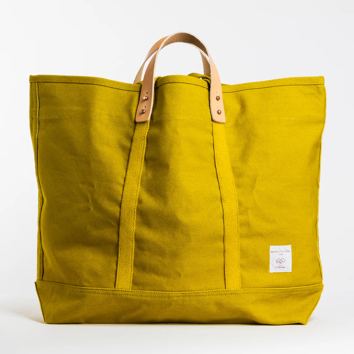 Large East West Tote - Chartreuse