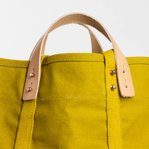 Large East West Tote - Chartreuse