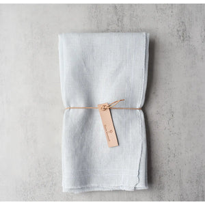 Hand-sewn Linen Napkins - Fog