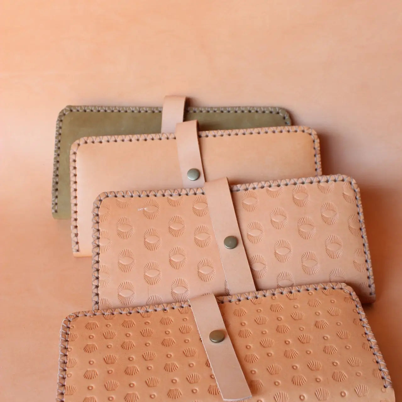 Long Foldable Wallet - Olive