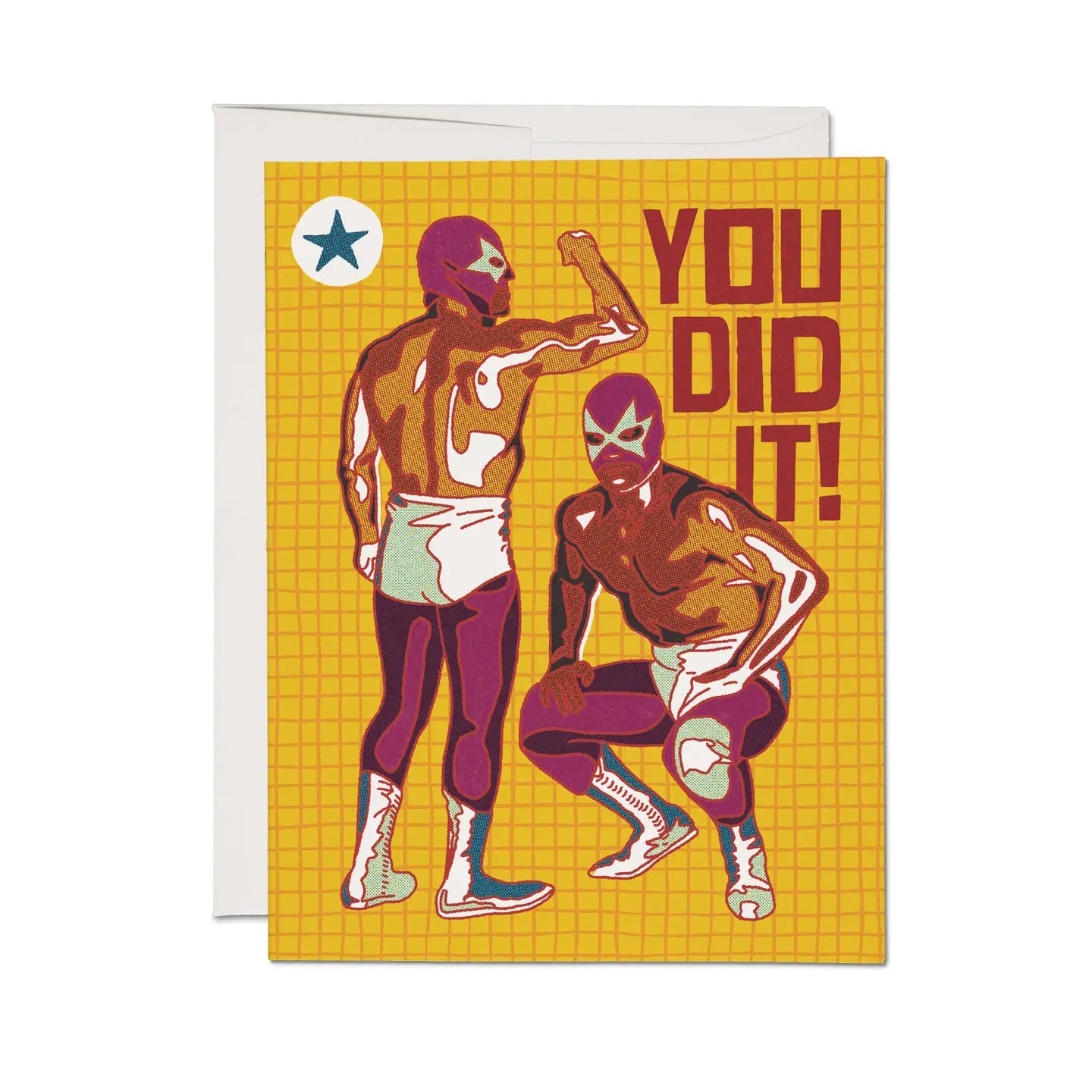 Luchador Congratulations Greeting Card