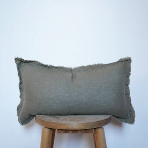 Linen Pillow - Moss
