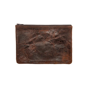 Medium Zip Pouch  - Chocolate Revolver